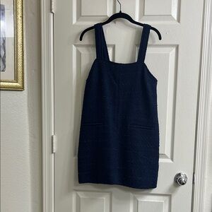 Abercrombie & Fitch Dark Blue Textured Mini Dress